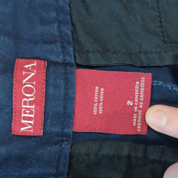 *SOLD* Merona Navy Blue Shorts Size 2 - Picture 2 of 10